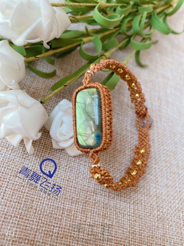 拉长石手链
交作业，感谢老师的教程 第5张