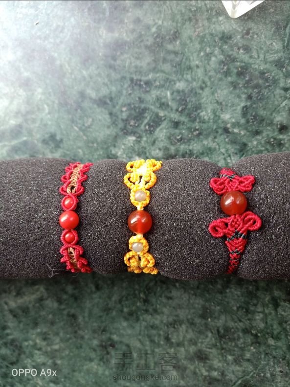 这几天跟着教程做了几根手链