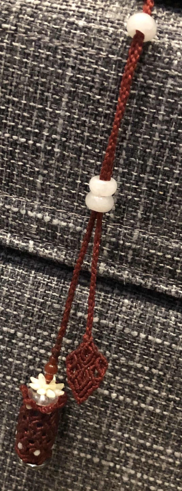 来交作业了，谢谢老师分享教程，挂件做出来好漂亮，准备当生日礼物送人 第1张