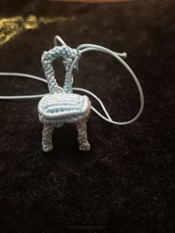 没有铜丝只能这样了😄谢谢教程😜 迷你凳子😂 第2张