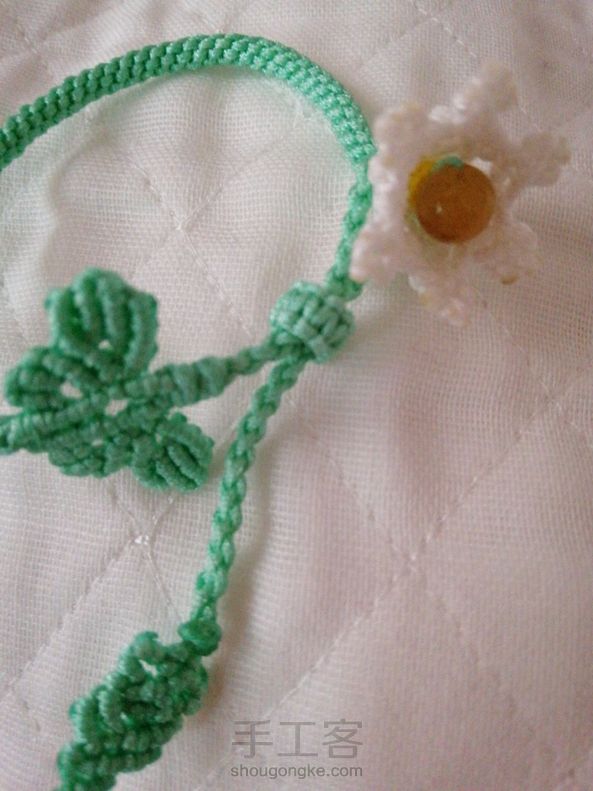 漂亮的手绳，谢谢老师的教程！