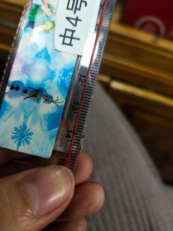 72号玉线 双层菠萝结 用线量13.8厘米 第3张