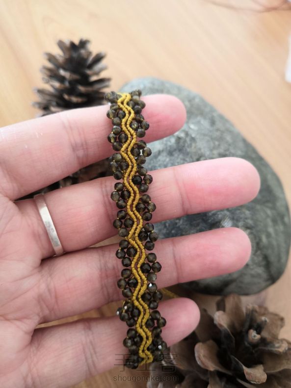 嗯😊，金曜石的，手链，颈链两用！ 第2张