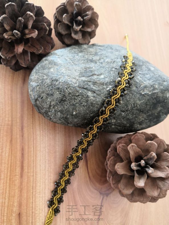 嗯😊，金曜石的，手链，颈链两用！ 第3张