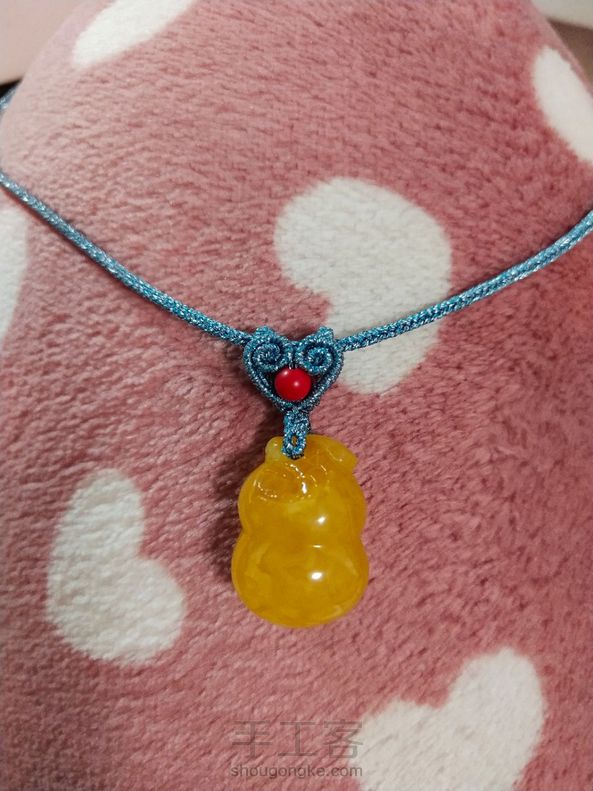 终于给我的小葫芦编了个漂亮的扣头 第1张