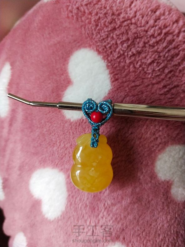 终于给我的小葫芦编了个漂亮的扣头 第2张