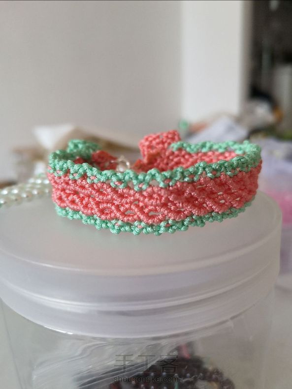 感谢亲的教程，编的不是很好😊，正在努力学习中！特别喜欢编绳呢 第1张