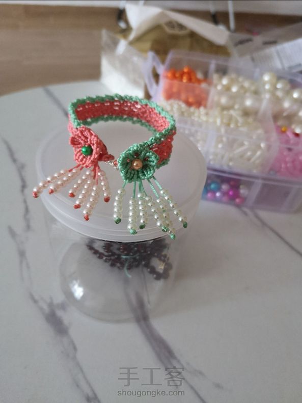 感谢亲的教程，编的不是很好😊，正在努力学习中！特别喜欢编绳呢 第2张