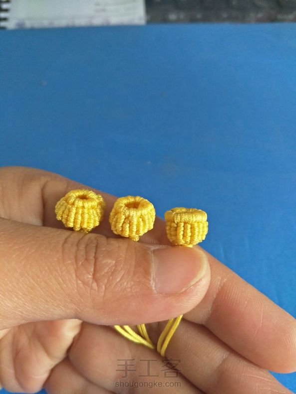 花芯用了三种挂线方式，分别挂10-9-8根 第1张