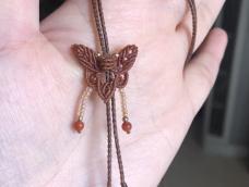 跟着老师做了个蝴蝶🦋抽拉调节扣美啊！