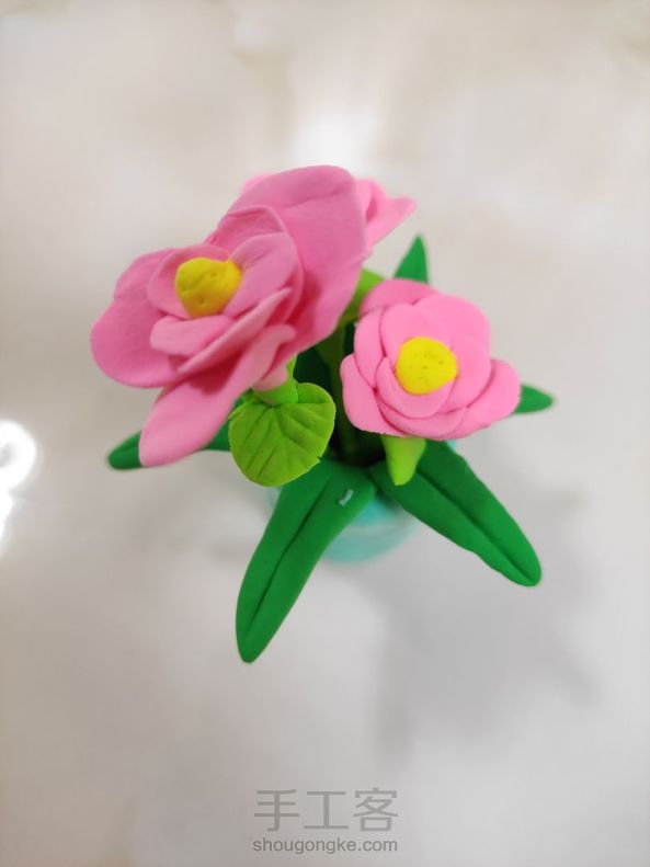 第一次用超轻粘土做花🌹 第1张