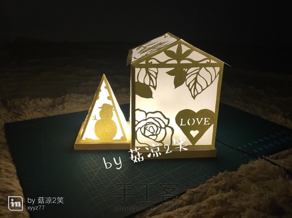 根据手工客里的教程改的，还算成功吧~~~很成就感~(≖‿≖)✧