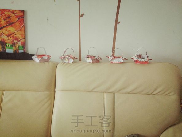 五个花篮🌸，美美哒，美美哒😜