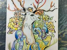 还能凑合看看吧(我是业余选手( ̄y▽ ̄)~)差不多一年半的时间,是不是有一些进步呢?(第四第五张是我2015年画的,最后一张是我用到的材料,话说最近沉迷于白卡,无法自拔啊!),看了这个圈子,大家不要默默离开,能否留下宝贵的点评呢?(≧ω≦)/