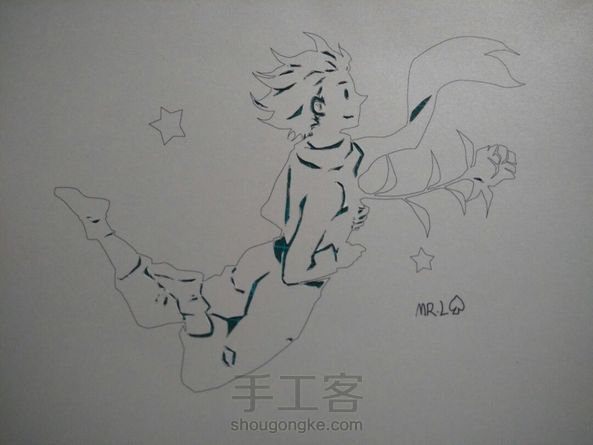 当纸雕和手绘结合在一起——暑假手作第一弹《小王子》教程已出 第2张