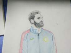 爱巴萨不过不过这个画得有点……不过不过今天12岁希望今后能画得更棒!