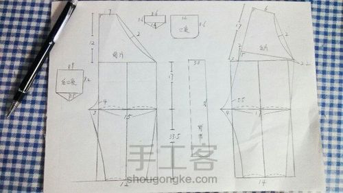 一岁宝宝服装裁剪图 第20步