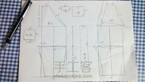 一岁宝宝服装裁剪图 第20步