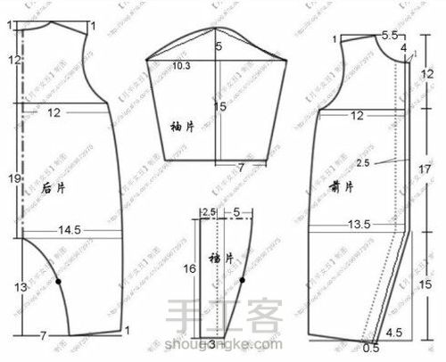 一岁宝宝服装裁剪图 第4步