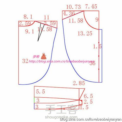 女士服装裁剪图 第3步