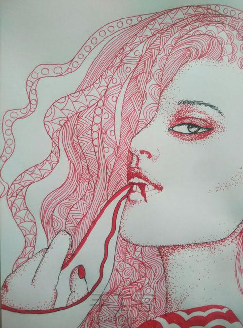 红尘_禅绕画 第13步