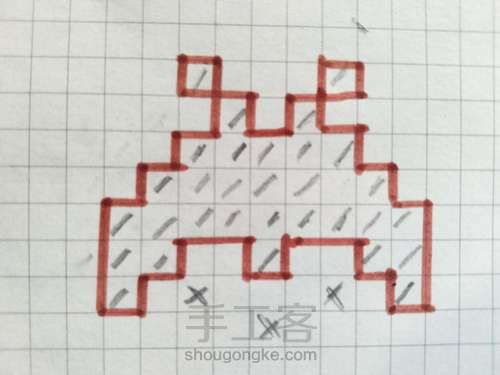 像素画，网格画__小孩 第4步