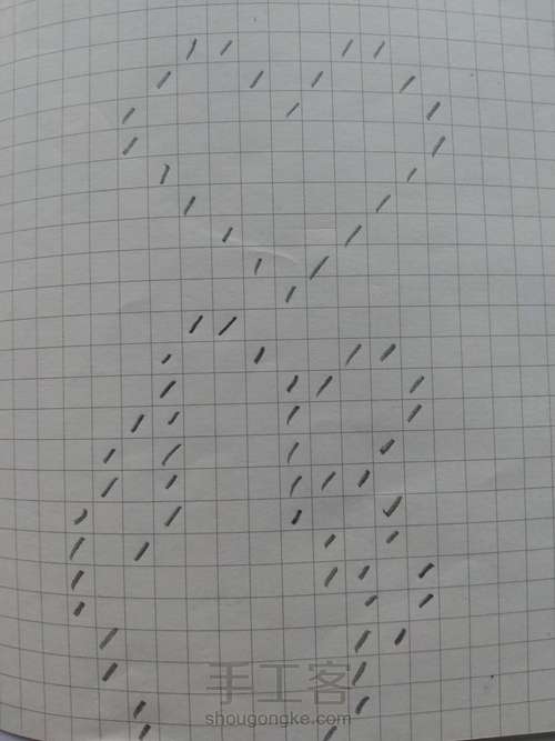 像素画，网格画__单手比心 第2步