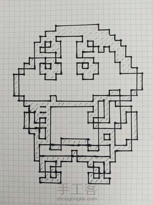 像素画__蜡笔小新 第3步