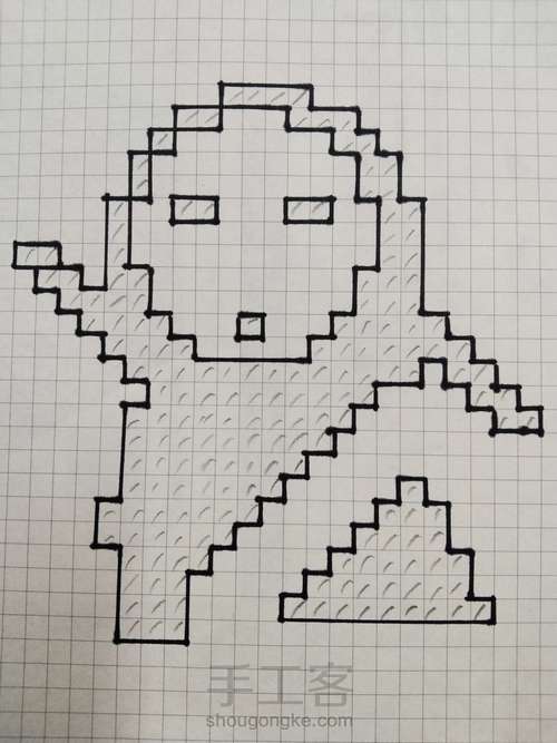 像素画__无脸人 第2步