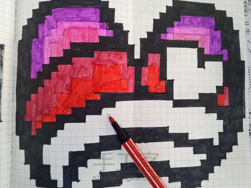 像素画__彩虹心 第8步