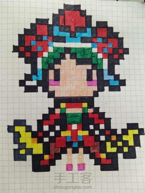 像素画__动漫人物 第7步