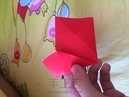 帅气的标题--五边形（可以折玫瑰） 第7步