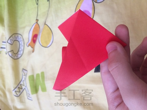 帅气的标题--五边形（可以折玫瑰） 第9步