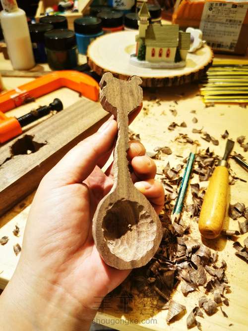 拯救一个被锯坏的木勺 第4步