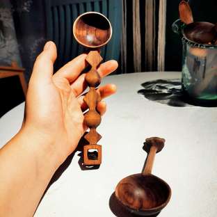 没有规矩不成方圆---黑胡桃木勺子