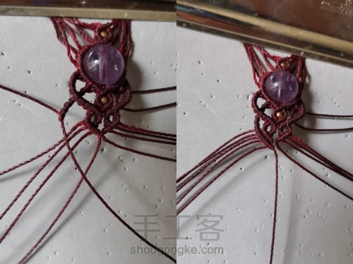 紫灵 手绳，锁骨链（下） 第5步