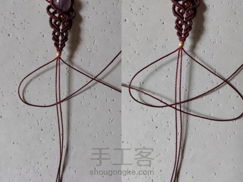 紫灵 手绳，锁骨链（下） 第16步