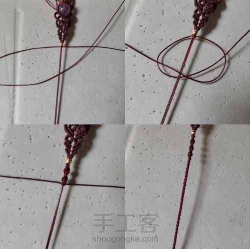 紫灵 手绳，锁骨链（下） 第18步