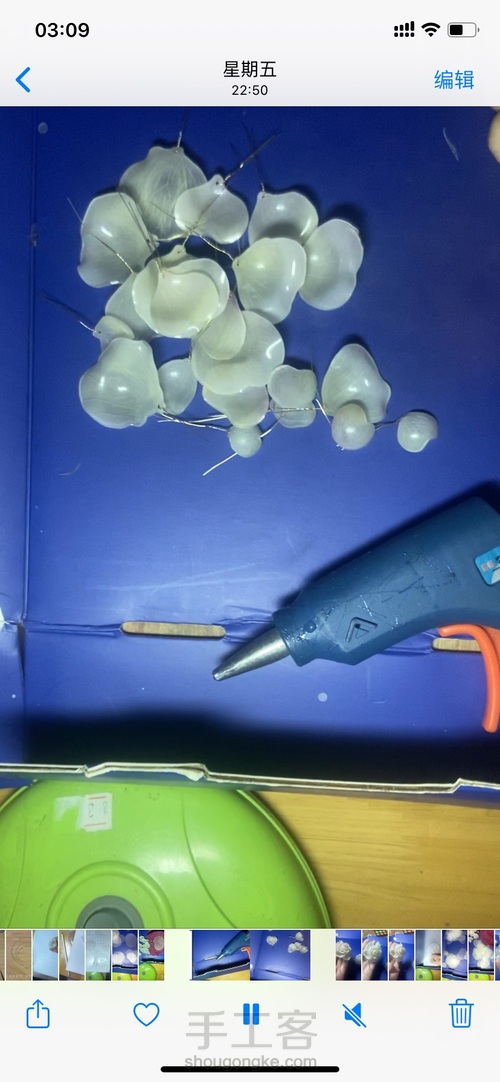 热缩手拿花枝之茶花 第7步
