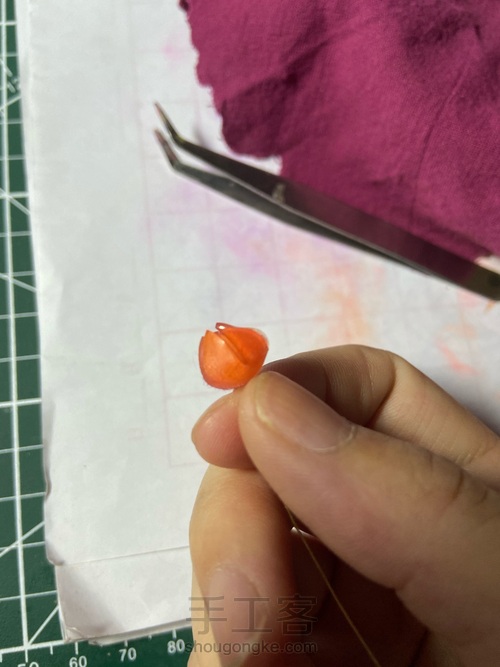 簪：小小的果子 第4步