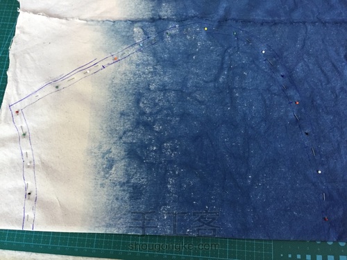 草木染木柄手提包。 第4步