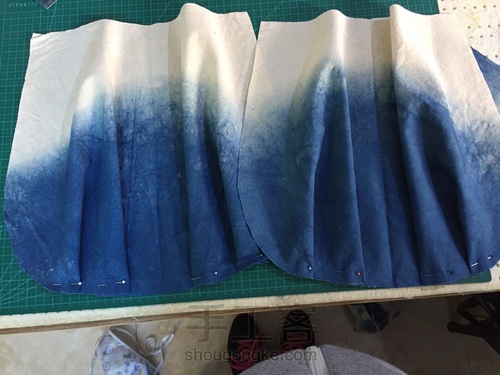 草木染木柄手提包。 第5步