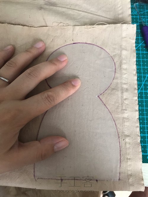 乡村风布娃娃素体制作技法 第3步