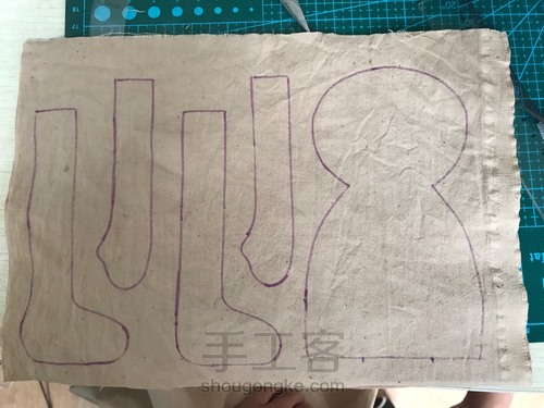 乡村风布娃娃素体制作技法 第4步