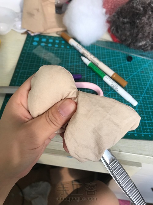 乡村风布娃娃素体制作技法 第7步