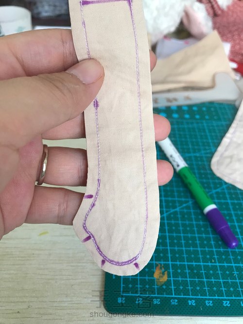 乡村风布娃娃素体制作技法 第10步