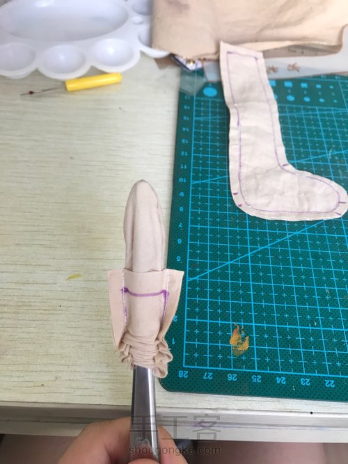 乡村风布娃娃素体制作技法 第13步