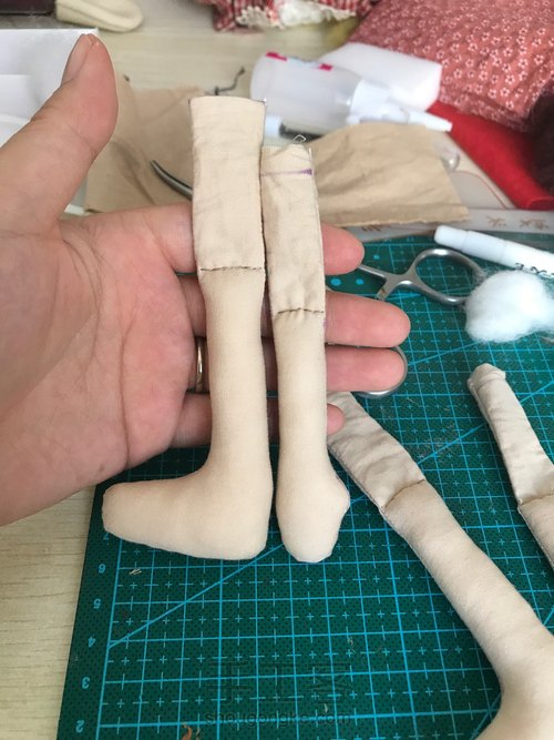 乡村风布娃娃素体制作技法 第16步