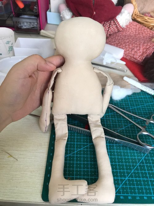 乡村风布娃娃素体制作技法 第21步