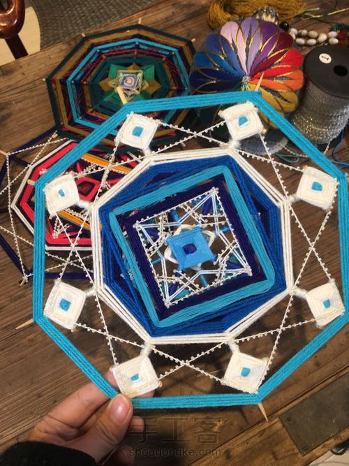 原创MANDALA曼陀罗编织教程 第1步